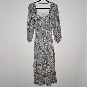 NWT All Saints Women's Gray Patterned Dress Size 2